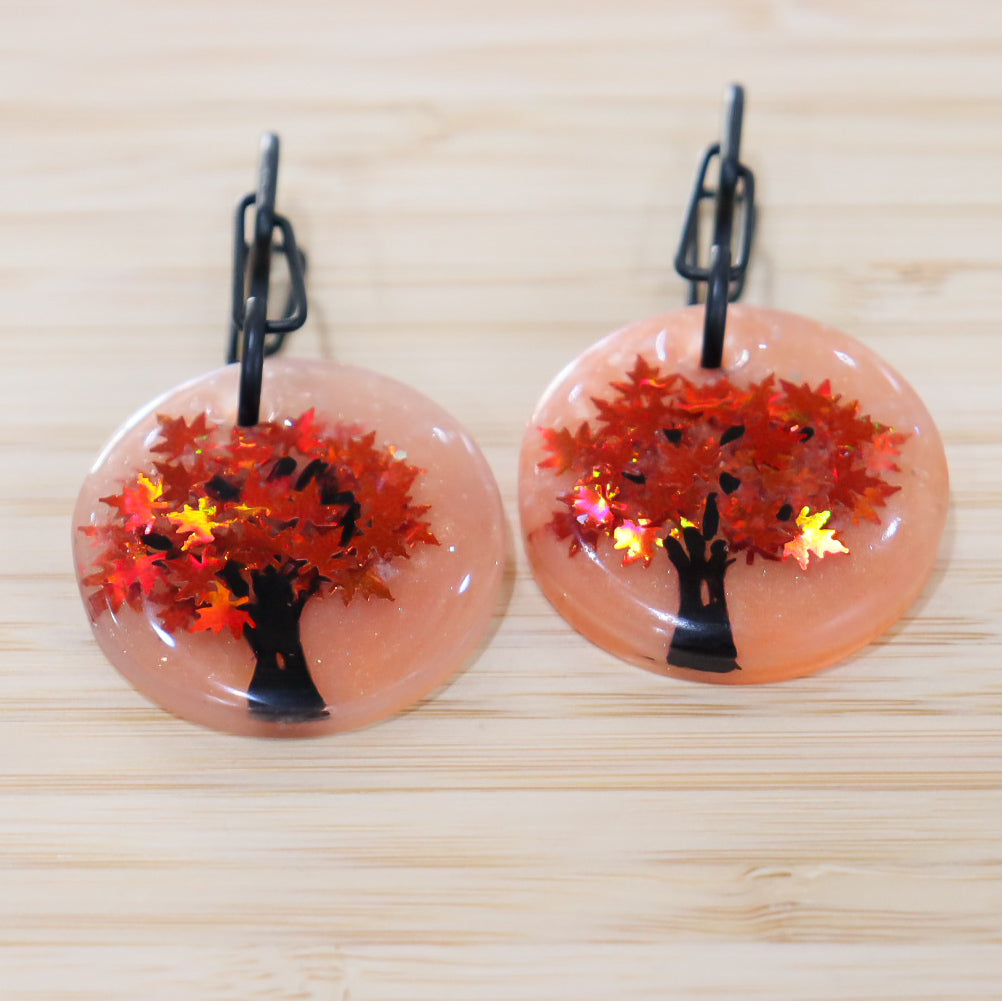 Médaille d'identification résine " Autumn Bloom"