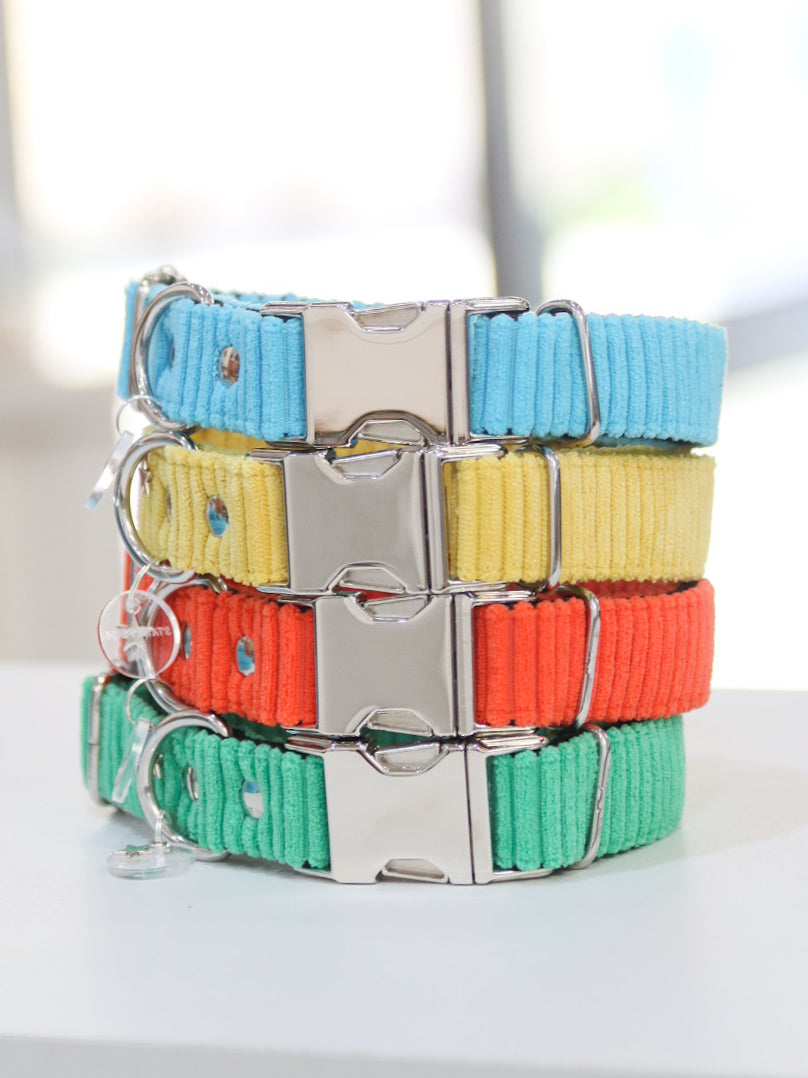 Collier réglable/ velours côtelé/ Cosy Pop