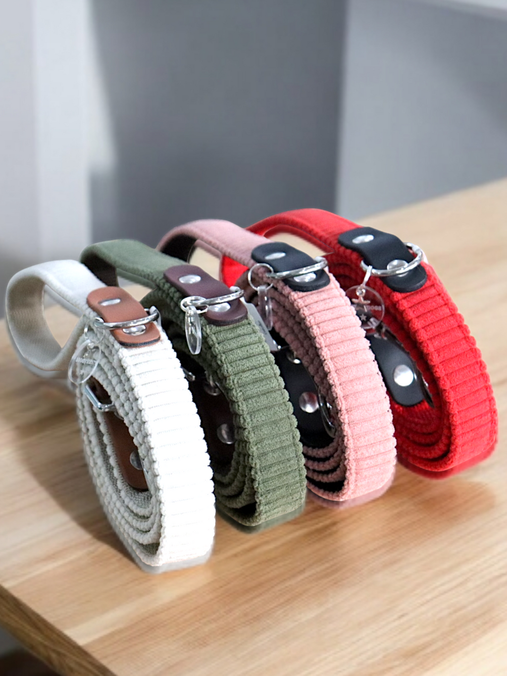 Laisse velours côtelé