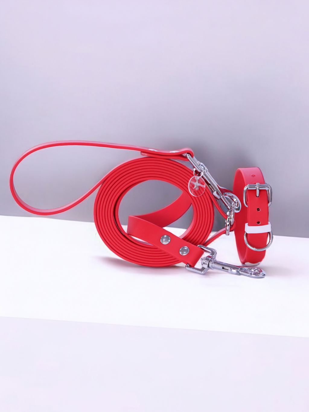 Longe en Biothane Rouge – 3 mètres (19 mm)