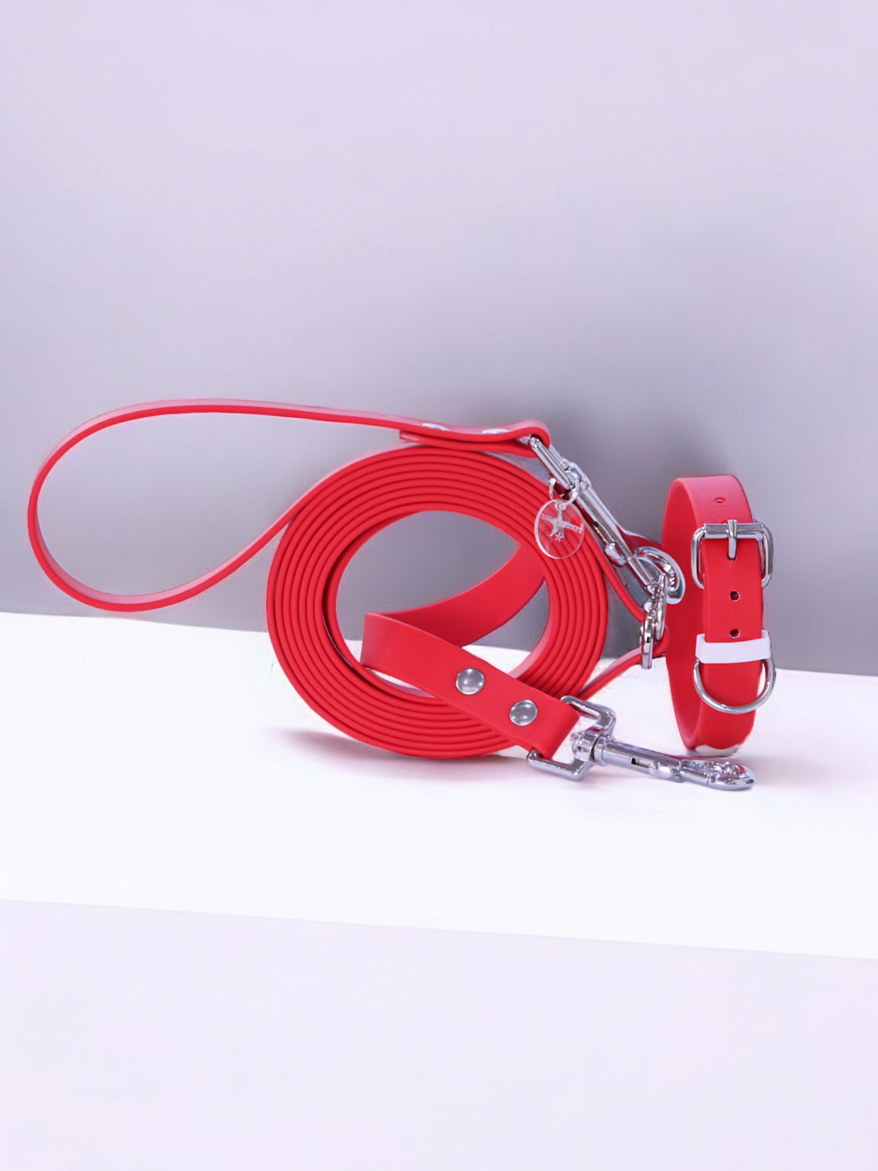 Longe en Biothane Rouge – 3 mètres (19 mm)