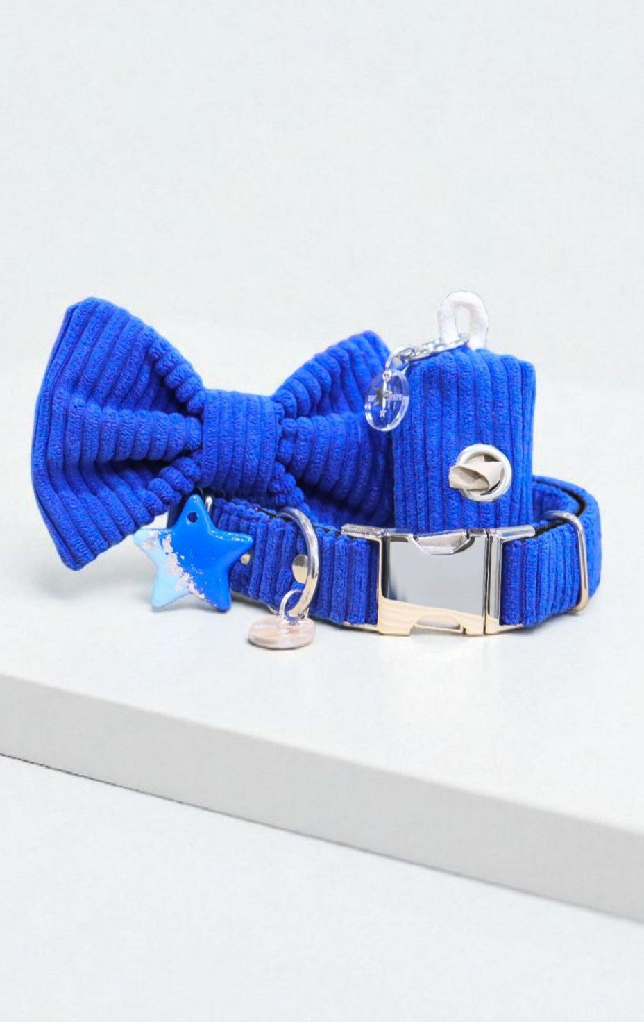 Collier réglable/ velours côtelé/ Cosy Pop